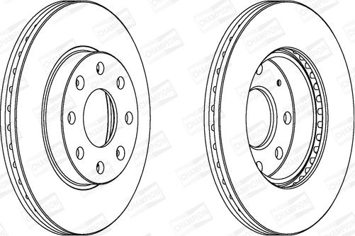 Champion 563019CH - Тормозной диск autospares.lv