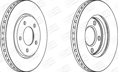 Champion 563030CH - Тормозной диск autospares.lv