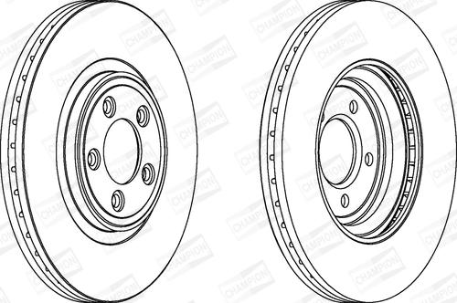 Champion 563029CH-1 - Тормозной диск autospares.lv