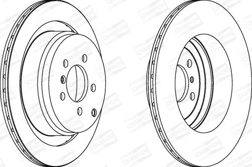 Champion 563023CH-1 - Тормозной диск autospares.lv