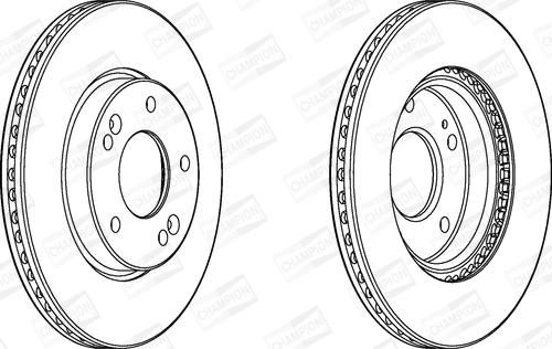 Champion 562986CH - Тормозной диск autospares.lv