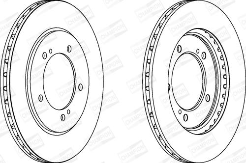 Champion 562445CH - Тормозной диск autospares.lv