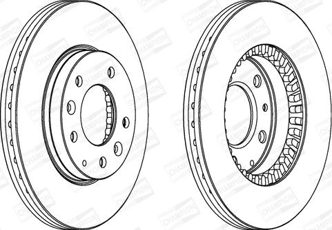 Champion 562446CH - Тормозной диск autospares.lv