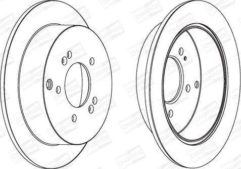 Champion 562454CH - Тормозной диск autospares.lv