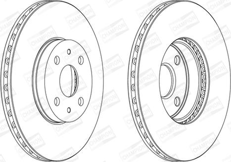 Champion 562452CH - Тормозной диск autospares.lv