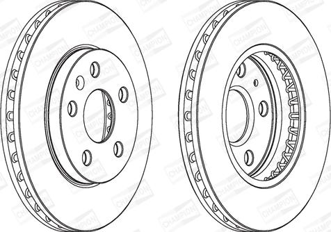 Champion 562460CH - Тормозной диск autospares.lv