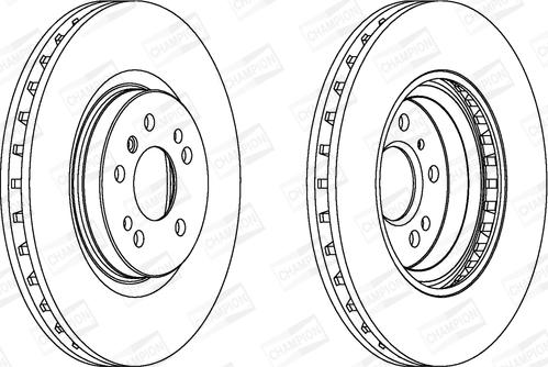 Champion 562403CH-1 - Тормозной диск autospares.lv