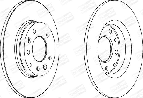 Champion 562416CH - Тормозной диск autospares.lv