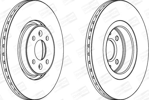 Champion 562410CH - Тормозной диск autospares.lv