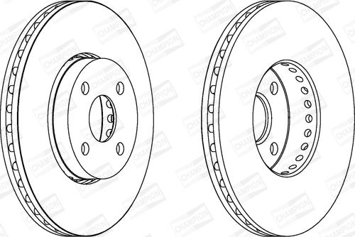 Champion 562436CH - Тормозной диск autospares.lv