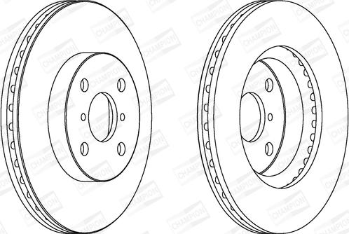 Champion 562421CH - Тормозной диск autospares.lv