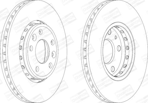 Champion 562595CH - Тормозной диск autospares.lv