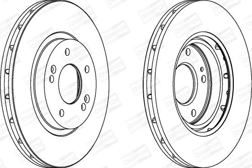 Champion 562549CH - Тормозной диск autospares.lv