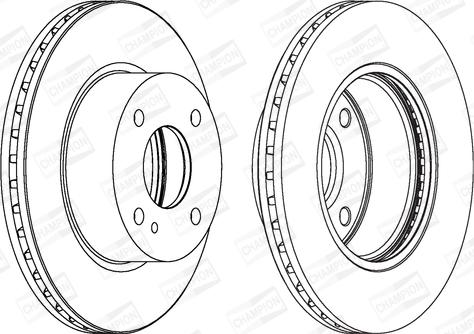 Champion 562539CH - Тормозной диск autospares.lv