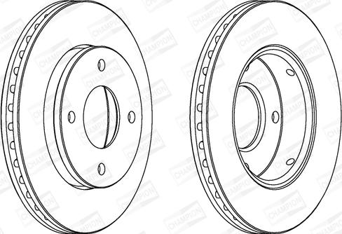 Champion 562575CH - Тормозной диск autospares.lv