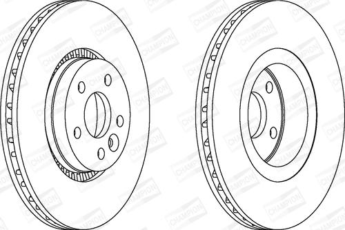 Champion 562643CH-1 - Тормозной диск autospares.lv