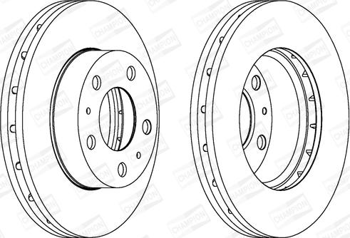 Champion 562630CH-1 - Тормозной диск autospares.lv