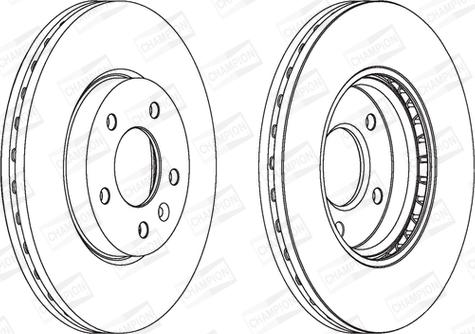 Champion 562631CH - Тормозной диск autospares.lv