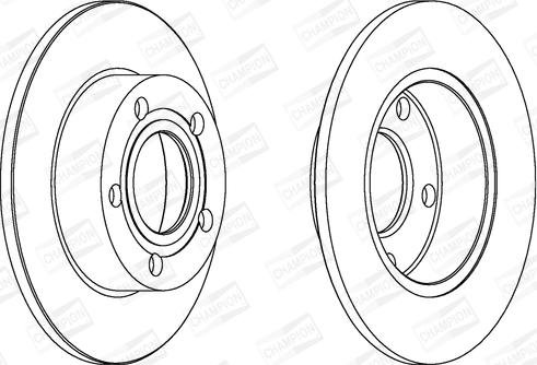 Champion 562005CH - Тормозной диск autospares.lv