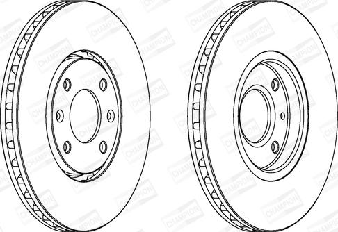 Champion 562019CH - Тормозной диск autospares.lv