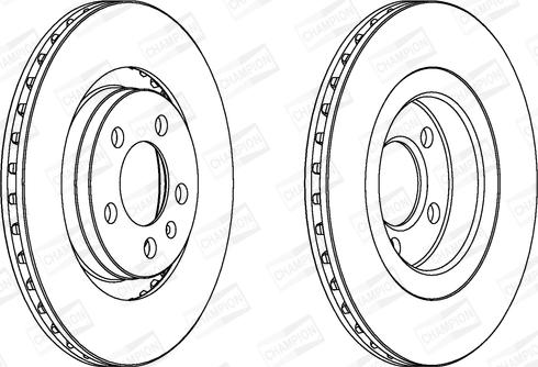 Champion 562039CH - Тормозной диск autospares.lv