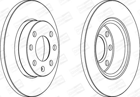 Champion 562195CH - Тормозной диск autospares.lv