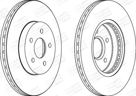 Champion 562180CH - Тормозной диск autospares.lv