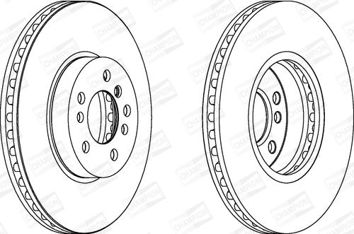 Champion 562134CH-1 - Тормозной диск autospares.lv