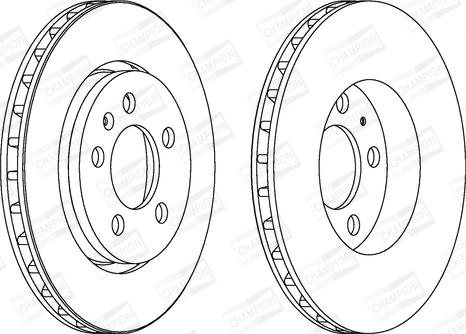 Champion 562133CH - Тормозной диск autospares.lv