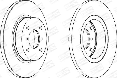 Champion 562124CH - Тормозной диск autospares.lv