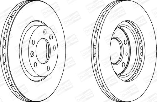 Champion 562126CH - Тормозной диск autospares.lv