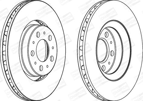 Champion 562173CH - Тормозной диск autospares.lv