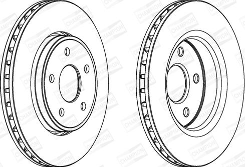 Champion 562854CH-1 - Тормозной диск autospares.lv