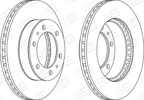 Champion 562861CH - Тормозной диск autospares.lv