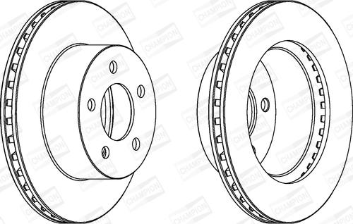 Champion 562802CH - Тормозной диск autospares.lv