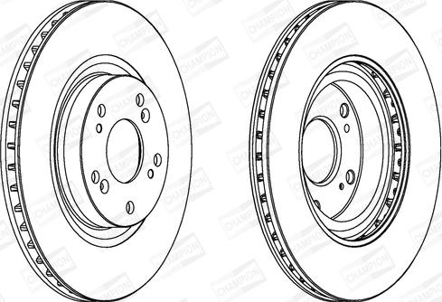 Champion 562807CH - Тормозной диск autospares.lv