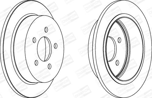 Champion 562880CH - Тормозной диск autospares.lv