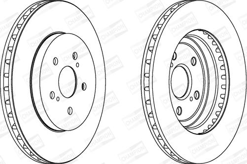 Champion 562824CH - Тормозной диск autospares.lv