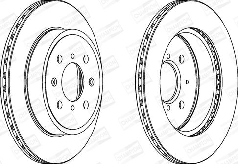 Champion 562308CH - Тормозной диск autospares.lv