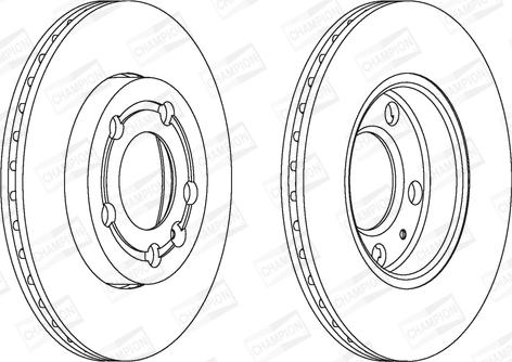 Champion 562307CH - Тормозной диск autospares.lv