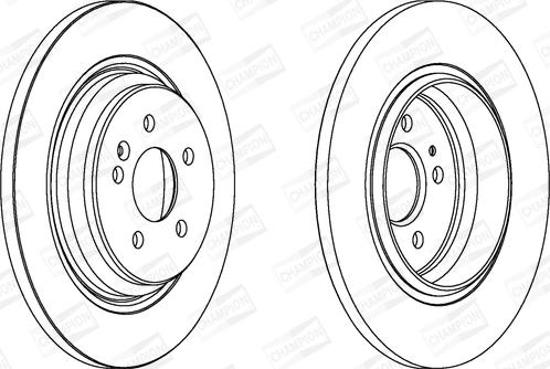 Champion 562323CH - Тормозной диск autospares.lv