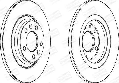 Champion 562253CH - Тормозной диск autospares.lv