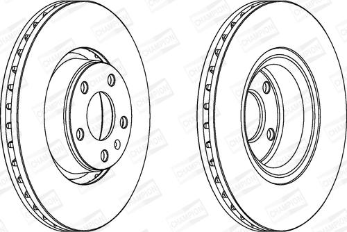 Champion 562265CH-1 - Тормозной диск autospares.lv