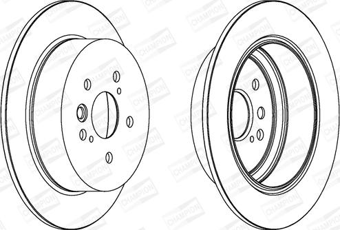 Champion 562288CH - Тормозной диск autospares.lv