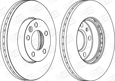 Champion 562234CH-1 - Тормозной диск autospares.lv