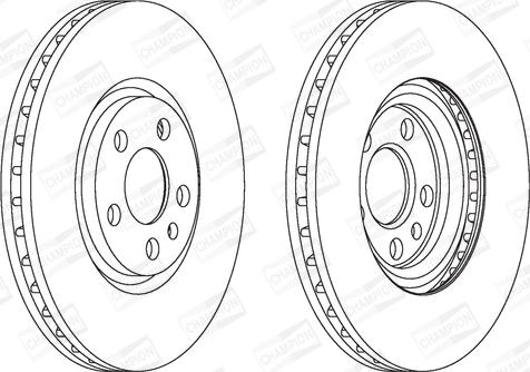 Champion 562224CH - Тормозной диск autospares.lv