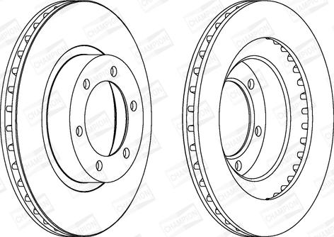 Champion 562743CH - Тормозной диск autospares.lv