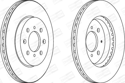 Champion 562754CH - Тормозной диск autospares.lv