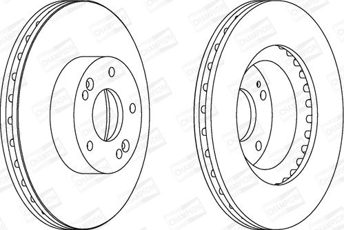 Champion 562755CH - Тормозной диск autospares.lv