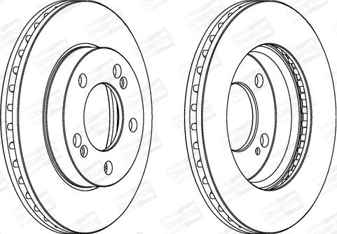 Champion 562785CH - Тормозной диск autospares.lv